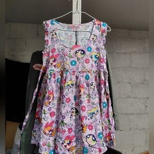Dolls Kill Pink Cartoon Print Kids Dress